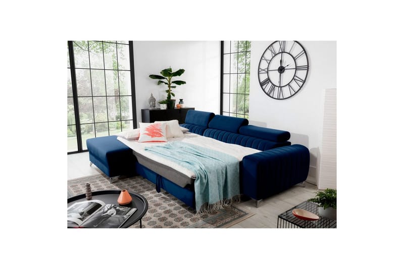 Seksjonssofa Eltap Grayson 278x205x92 cm - Velvetmat 40, Venstre - Møbler - Sofaer - Sovesofaer - Sovesofa divan