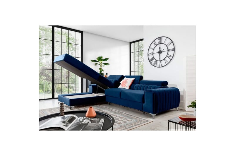 Seksjonssofa Eltap Grayson 278x205x92 cm - Velvetmat 40, Venstre - Møbler - Sofaer - Sovesofaer - Sovesofa divan