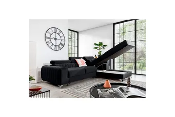 Seksjonssofa Eltap Grayson 278x205x92 cm - Velvetmat 6, Høyre - Møbler - Sofaer - Sovesofaer - Sovesofa divan