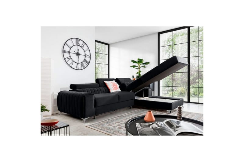 Seksjonssofa Eltap Grayson 278x205x92 cm - Velvetmat 6, Høyre - Møbler - Sofaer - Sovesofaer - Sovesofa divan