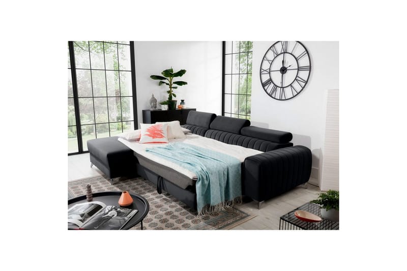 Seksjonssofa Eltap Grayson 278x205x92 cm - Velvetmat 6, Venstre - Møbler - Sofaer - Sovesofaer - Sovesofa divan