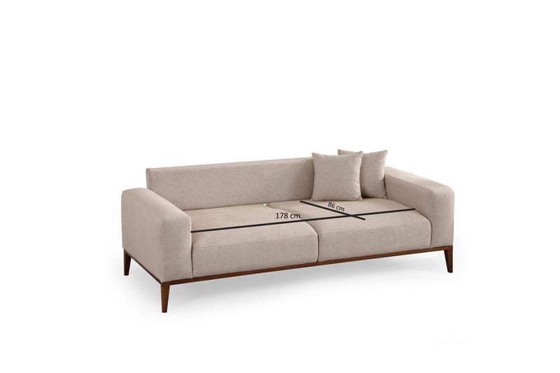 Sinor 4-seters Sovesofa - Beige - Møbler - Sofaer - Sovesofaer - 4 seters sovesofa