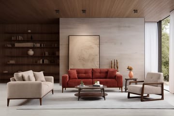 Sinor 4-seters Sovesofa - Beige - Møbler - Sofaer - Sovesofaer - 4 seters sovesofa