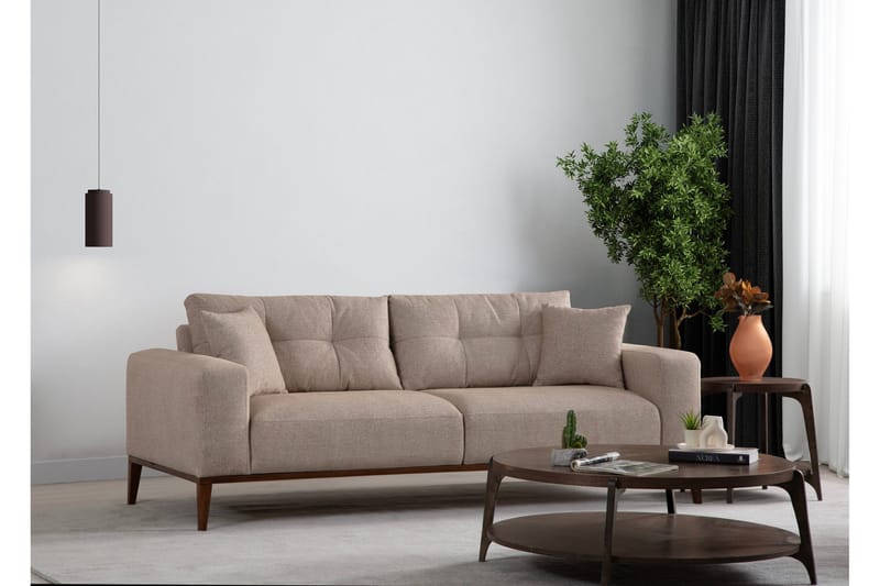 Sinor 4-seters Sovesofa - Beige - Møbler - Sofaer - Sovesofaer - 4 seters sovesofa
