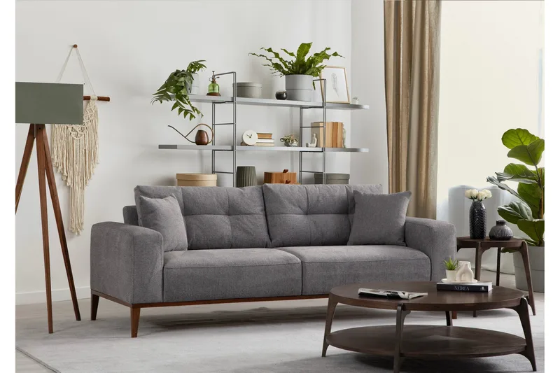 Sinor 4-seters Sovesofa - Lysegrå - Møbler - Sofaer - Sovesofaer - 4 seters sovesofa