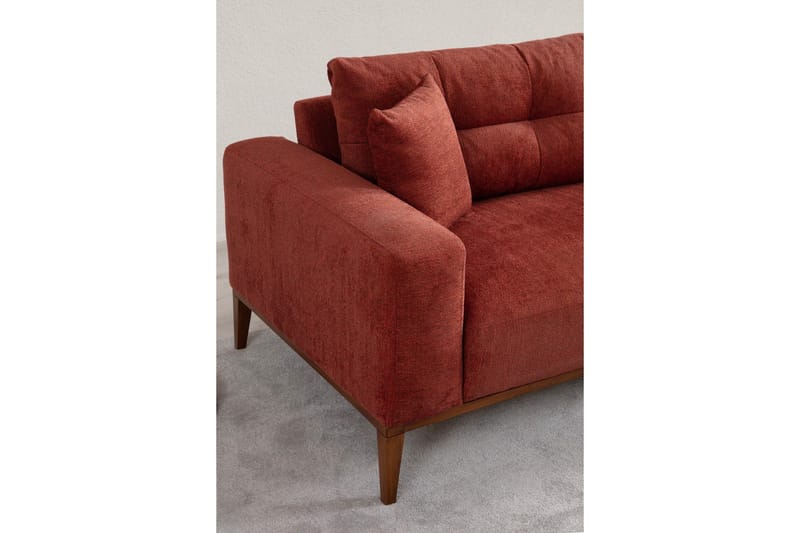 Sinor 4-seters Sovesofa - Rød - Møbler - Sofaer - Sovesofaer - 4 seters sovesofa