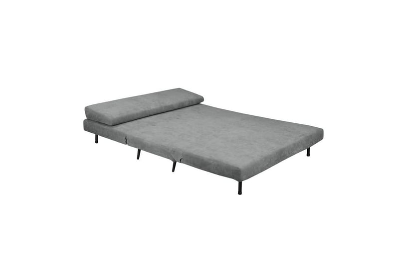 Sjeselong Mallory Antrasitt, Lin stoff/metall/tre - Antrasitt, Lin stoff/metall/tre - Møbler - Sofaer - Sovesofaer - 2 seters sovesofa
