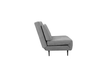 Sjeselong Mallory Antrasitt, Lin stoff/metall/tre - Antrasitt, Lin stoff/metall/tre - Møbler - Sofaer - Sovesofaer - 2 seters sovesofa