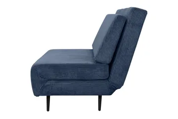 Sjeselong Mallory Blå, Cordfløyel/Metall/Tre - Blå, Cordfløyel/Metall/Tre - Møbler - Sofaer - Sovesofaer - 2 seters sovesofa