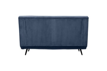 Sjeselong Mallory Blå, Cordfløyel/Metall/Tre - Blå, Cordfløyel/Metall/Tre - Møbler - Sofaer - Sovesofaer - 2 seters sovesofa