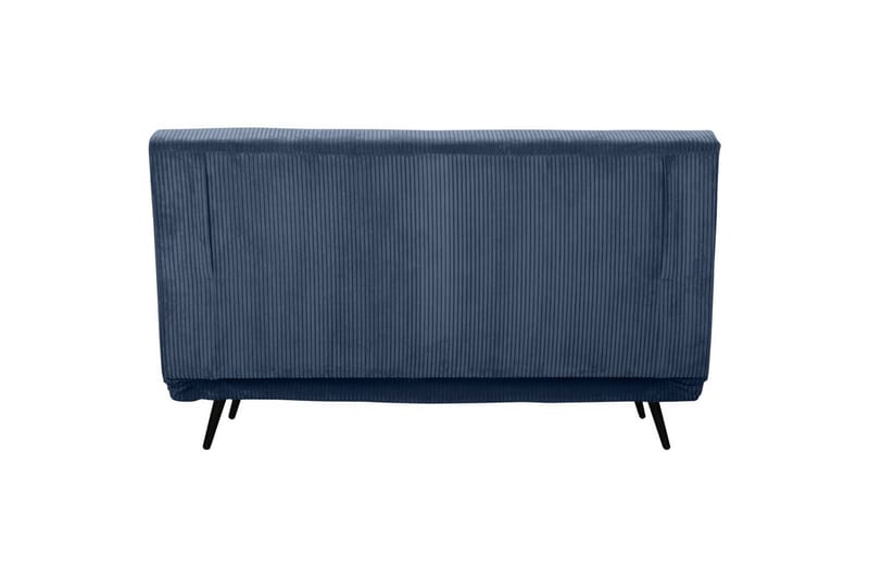 Sjeselong Mallory Blå, Cordfløyel/Metall/Tre - Blå, Cordfløyel/Metall/Tre - Møbler - Sofaer - Sovesofaer - 2 seters sovesofa