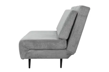 Sjeselong Mallory Grå, Cordfløyel/Metall/Tre - Grå, Cordfløyel/Metall/Tre - Møbler - Sofaer - Sovesofaer - 2 seters sovesofa