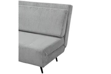 Sjeselong Mallory Grå, Cordfløyel/Metall/Tre - Grå, Cordfløyel/Metall/Tre - Møbler - Sofaer - Sovesofaer - 2 seters sovesofa