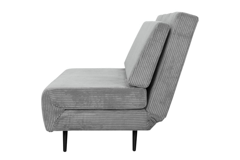 Sjeselong Mallory Grå, Cordfløyel/Metall/Tre - Grå, Cordfløyel/Metall/Tre - Møbler - Sofaer - Sovesofaer - 2 seters sovesofa