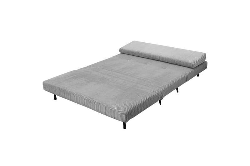 Sjeselong Mallory Grå, Cordfløyel/Metall/Tre - Grå, Cordfløyel/Metall/Tre - Møbler - Sofaer - Sovesofaer - 2 seters sovesofa
