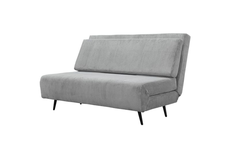 Sjeselong Mallory Grå, Cordfløyel/Metall/Tre - Grå, Cordfløyel/Metall/Tre - Møbler - Sofaer - Sovesofaer - 2 seters sovesofa