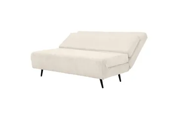 Sjeselong Mallory Krem, Cordfløyel/Metall/Tre - Krem, Cordfløyel/Metall/Tre - Møbler - Sofaer - Sovesofaer - 2 seters sovesofa