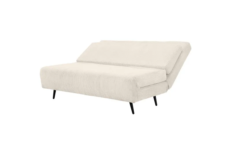 Sjeselong Mallory Krem, Cordfløyel/Metall/Tre - Krem, Cordfløyel/Metall/Tre - Møbler - Sofaer - Sovesofaer - 2 seters sovesofa