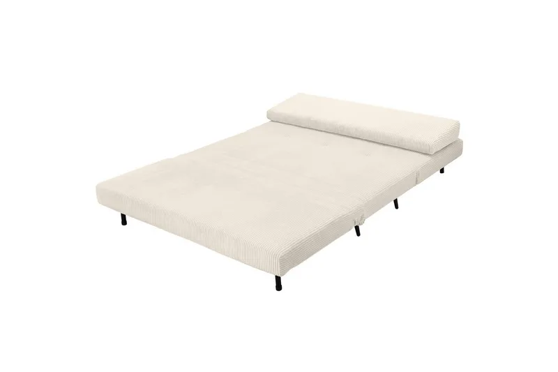 Sjeselong Mallory Krem, Cordfløyel/Metall/Tre - Krem, Cordfløyel/Metall/Tre - Møbler - Sofaer - Sovesofaer - 2 seters sovesofa