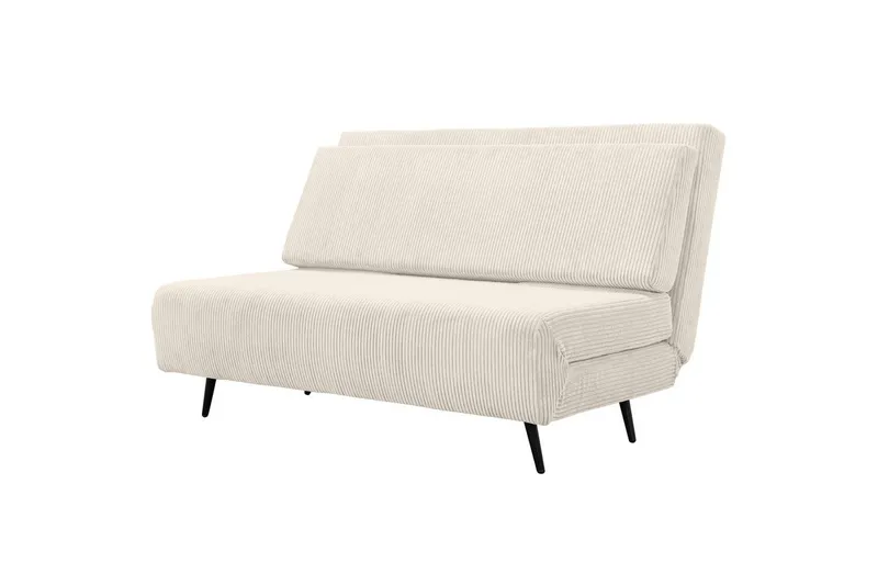 Sjeselong Mallory Krem, Cordfløyel/Metall/Tre - Krem, Cordfløyel/Metall/Tre - Møbler - Sofaer - Sovesofaer - 2 seters sovesofa
