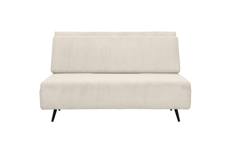 Sjeselong Mallory Krem, Cordfløyel/Metall/Tre - Krem, Cordfløyel/Metall/Tre - Møbler - Sofaer - Sovesofaer - 2 seters sovesofa