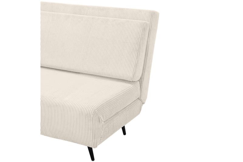 Sjeselong Mallory Krem, Cordfløyel/Metall/Tre - Krem, Cordfløyel/Metall/Tre - Møbler - Sofaer - Sovesofaer - 2 seters sovesofa