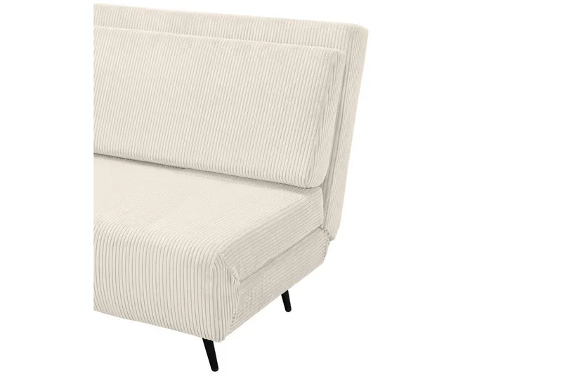 Sjeselong Mallory Krem, Cordfløyel/Metall/Tre - Krem, Cordfløyel/Metall/Tre - Møbler - Sofaer - Sovesofaer - 2 seters sovesofa