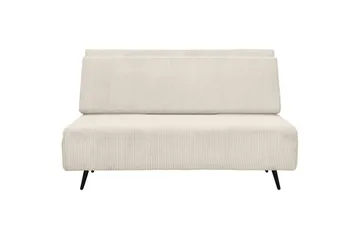 Sjeselong Mallory Krem, Cordfløyel/Metall/Tre - Krem, Cordfløyel/Metall/Tre - Møbler - Sofaer - Sovesofaer - 2 seters sovesofa