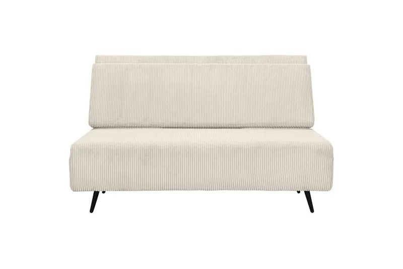 Sjeselong Mallory Krem, Cordfløyel/Metall/Tre - Krem, Cordfløyel/Metall/Tre - Møbler - Sofaer - Sovesofaer - 2 seters sovesofa