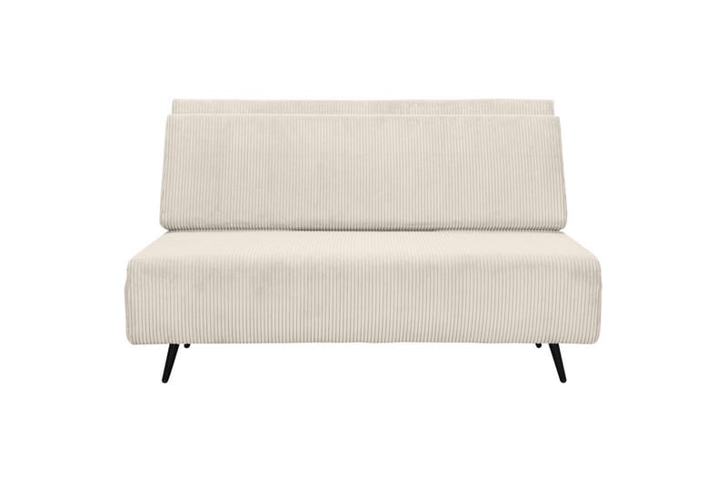 Sjeselong Mallory Krem, Cordfløyel/Metall/Tre - Krem, Cordfløyel/Metall/Tre - Møbler - Sofaer - Sovesofaer - 2 seters sovesofa