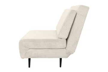 Sjeselong Mallory Krem, Cordfløyel/Metall/Tre - Krem, Cordfløyel/Metall/Tre - Møbler - Sofaer - Sovesofaer - 2 seters sovesofa