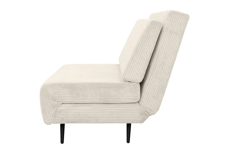 Sjeselong Mallory Krem, Cordfløyel/Metall/Tre - Krem, Cordfløyel/Metall/Tre - Møbler - Sofaer - Sovesofaer - 2 seters sovesofa