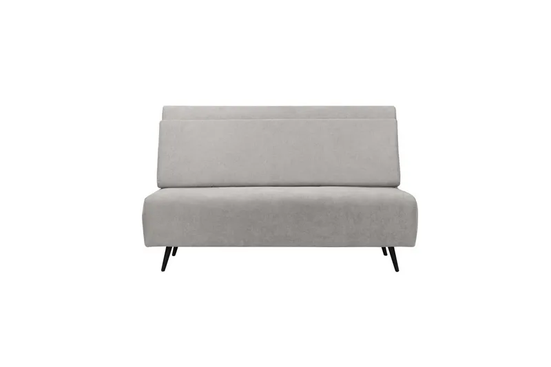 Sjeselong Mallory Lys grå, Lin stoff/metall/tre - Lys grå, Lin stoff/metall/tre - Møbler - Sofaer - Sovesofaer - 2 seters sovesofa