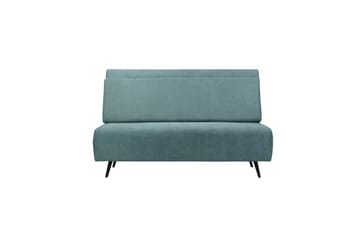 Sjeselong Mallory Lys petrol, Lin stoff/metall/tre - Lys petrol, Lin stoff/metall/tre - Møbler - Sofaer - Sovesofaer - 2 seters sovesofa