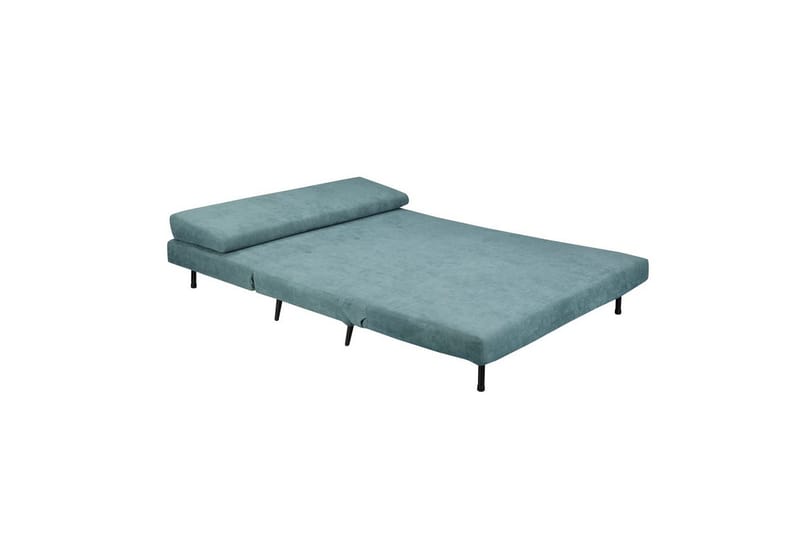 Sjeselong Mallory Lys petrol, Lin stoff/metall/tre - Lys petrol, Lin stoff/metall/tre - Møbler - Sofaer - Sovesofaer - 2 seters sovesofa
