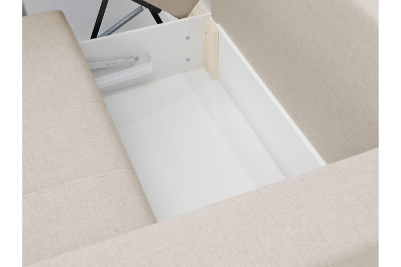 Smolmark Sovesofa med Sjeselong 3-seter - Beige - Møbler - Sofaer - Sovesofaer - Sovesofa divan