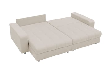 Smolmark Sovesofa med Sjeselong 3-seter - Beige - Møbler - Sofaer - Sovesofaer - Sovesofa divan