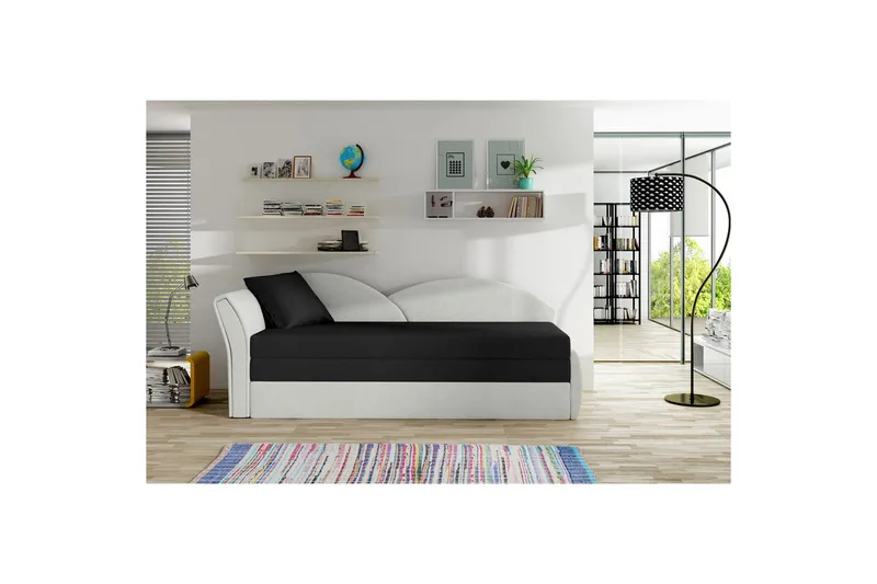 Sofa Eltap Aga 218x80x77 cm - Rose 14, Alova 66, Mønster, Beige, Venstre - Møbler - Sofaer - Sovesofaer - 3 seters sovesofa