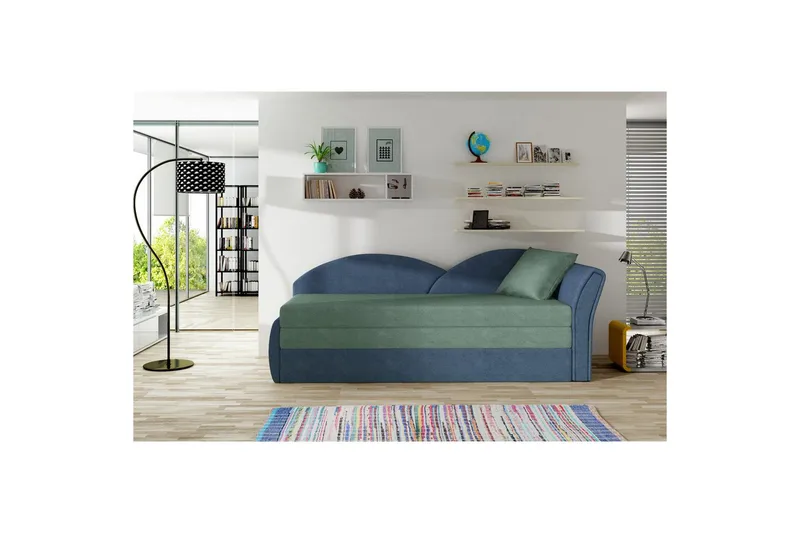 Sofa Eltap Aga 218x80x77 cm, Soro 34, Soro 76, Grønn, Blå, Høyre