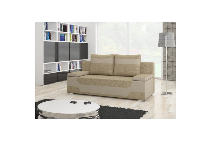 Sofa Eltap Area 200x90x92 cm - Berlin 03, Soft 33, Beige - Møbler - Sofaer - Sovesofaer - 3 seters sovesofa