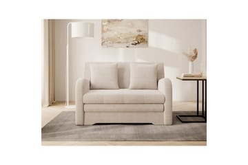 Sofa Eltap Ario 130x85x103 cm - Jarell 18, Lys Beige - Møbler - Sofaer - Sovesofaer - 2 seters sovesofa