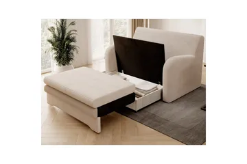 Sofa Eltap Ario 130x85x103 cm - Jarell 18, Lys Beige - Møbler - Sofaer - Sovesofaer - 2 seters sovesofa