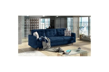 Sofa Eltap Asgard 233x93x92 cm - Monolith 77, Botanisk 80, Blå, Mønster - Møbler - Sofaer - Sovesofaer - 3 seters sovesofa