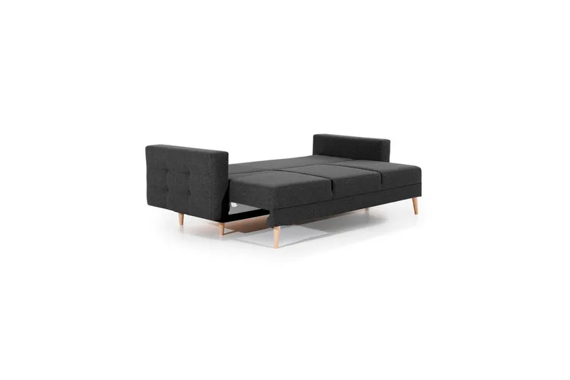 Sofa Eltap Asgard 233x93x92 cm - Sawana 05, Grå - Møbler - Sofaer - Sovesofaer - 3 seters sovesofa
