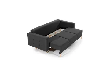 Sofa Eltap Asgard 233x93x92 cm - Sawana 05, Grå - Møbler - Sofaer - Sovesofaer - 3 seters sovesofa