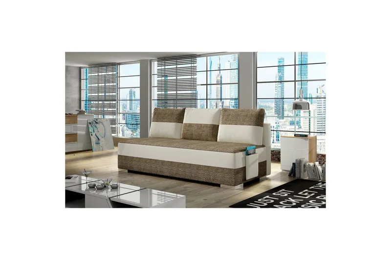 Sofa Eltap Atila 200x83x92 cm, Berlin 03, Soft 33, Beige