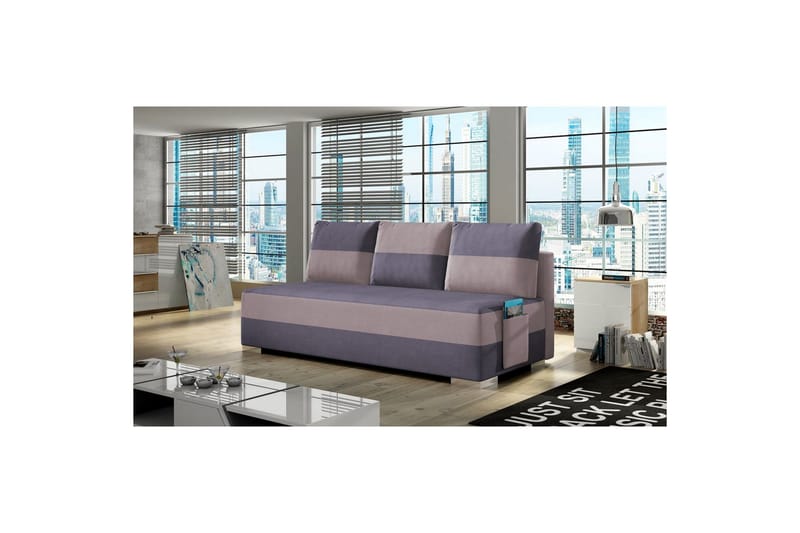 Sofa Eltap Atila 200x83x92 cm - Soro 65, Soro 61, Lilla, Rosa - Møbler - Sofaer - Sovesofaer - 3 seters sovesofa