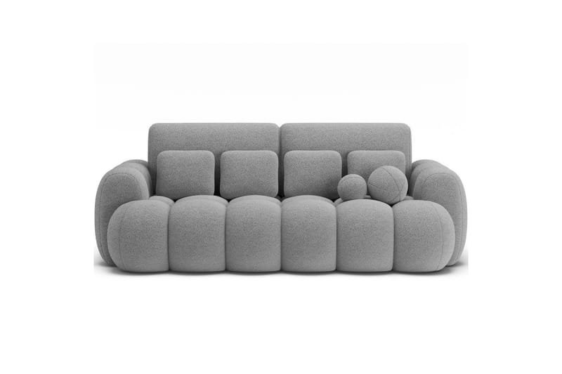 Sofa Eltap Cotonn 256x105x119 cm - Royal 04, Grå - Møbler - Sofaer - Sovesofaer - 3 seters sovesofa