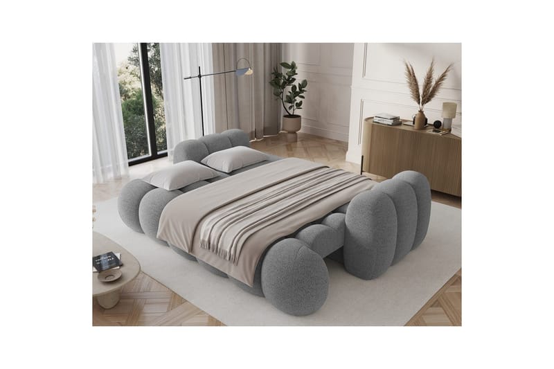 Sofa Eltap Cotonn 256x105x119 cm - Royal 04, Grå - Møbler - Sofaer - Sovesofaer - 3 seters sovesofa