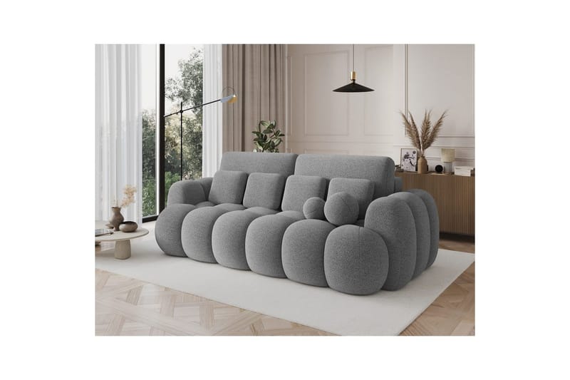 Sofa Eltap Cotonn 256x105x119 cm - Royal 04, Grå - Møbler - Sofaer - Sovesofaer - 3 seters sovesofa
